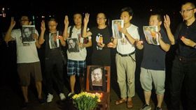 劉曉波,頭七,追悼,異議人士（圖／翻攝自鄒幸彤臉書）