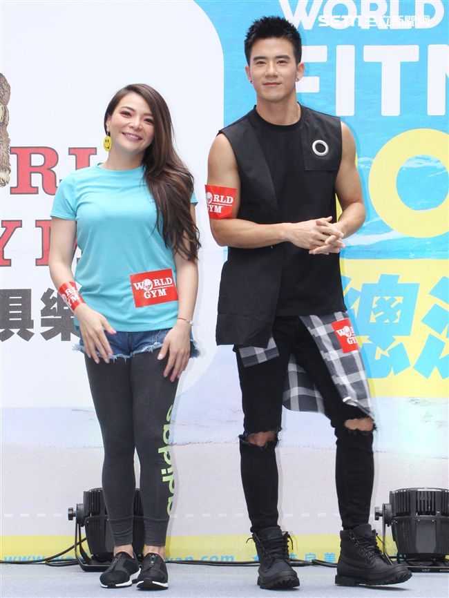 小甜甜、JR健身減肥成功因此愛上運動、分享經驗。（記者邱榮吉/攝影）