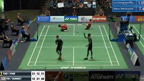 美國羽球賽 盧敬堯與楊博涵擊敗印度組合(圖/翻攝自盧敬堯臉書)