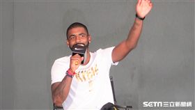 NBA騎士隊球星Kyrie Irving。（圖／記者王怡翔攝）