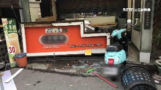 貨卡倒車撞　飲料攤7天內2度遭砸店