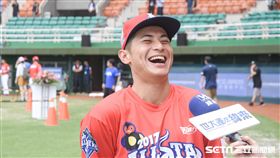 中華職棒紅白明星對抗賽，紅隊陳傑憲　圖／記者林敬旻攝