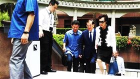 吳清友追思,連戰、連方瑀低調悼念。（圖／中央社）