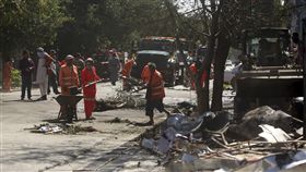 阿富汗,喀布爾西區,恐攻,爆炸,汽車炸彈,塔利班（圖／美聯社／達志影像）