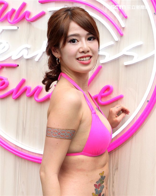 性感比基尼正妹vanessa。（記者邱榮吉/攝影）