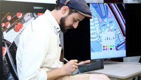 法國　畫家　藝術家　Thomas Lamadieu　三星提供　Galaxy Tab S3　S Pen