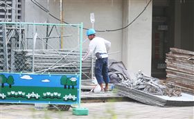 工人、施工、工作、工地／中央社