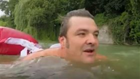 德國,Benjamin David,大衛,Isar River,伊薩爾河,游泳（圖/翻攝自YouTube《DNB Stories》）
