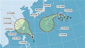 尼莎、諾盧 圖／氣象局