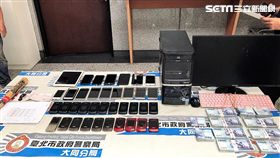 黃嫌率眾共組地下錢莊，從事非法放款、詐騙及暴力討債等行為，還以「支票貼現」周轉為餌，從事重利詐騙工作，警方歷經連月跟監蒐證，昨天逮捕黃嫌在內等11人，一舉破獲這個雙北最凶狠地下錢莊（楊忠翰攝）