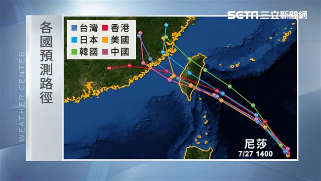 尼莎撲台躲不過　暴風圈估周六午觸陸