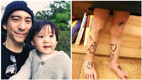 修杰楷,賈靜雯,咘咘,刺青,畫畫,人體畫布/臉書