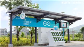 Gogoro太陽能電池交換站　新北八里驅動示範
