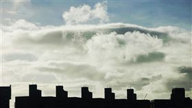 颱風「尼莎」來襲,雲,颱風,好天氣(圖/中央社)