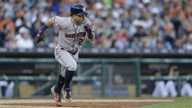 ▲休士頓太空人二壘手Jose Altuve單月演出9次猛打賞。（圖／美聯社／達志影像）