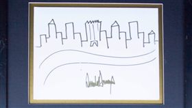 川普畫紐約(圖翻攝自Nate D. Sanders拍賣網站)