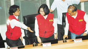 總統,蔡英文,尼莎,颱風
圖／中央社