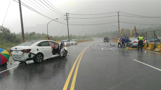 颱風釀禍！花蓮台九線兩車禍1死6傷
