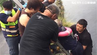 颱風天無風無雨　7旬老翁竟摔排水溝