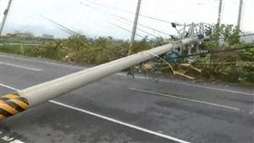 尼莎颱風,強陣風,電線桿,停電,香蕉,蕉農