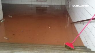 后里車站地下道淹水　疑出口工程惹禍