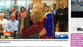 澳洲,姊弟戀,結婚,禮堂,男友,情侶,甜蜜,老伴,親友,婚禮
http://www.dailymail.co.uk/news/article-4738188/Karl-Lisa-left-speechless-93-year-old-bride-s-joke.html