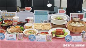 世大運臺北場館餐飲衛生分級優級店家代表食物。（圖／台北市衛生局提供）
