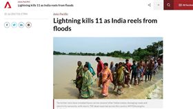 印度,洪災,雷擊,Odisha,洪水,暴雨
（圖／翻攝自亞洲新聞台）
