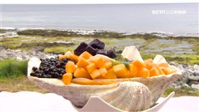 夏天,綠島,消暑,吃冰,海草,紫心地瓜,貝殼