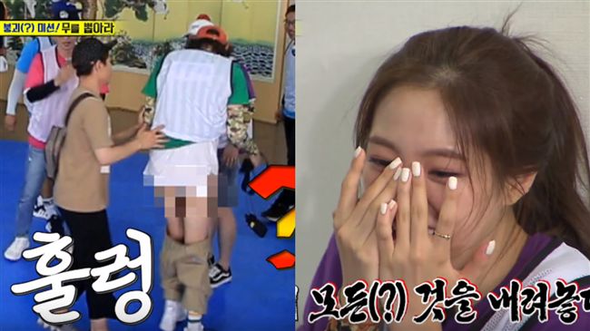 李光洙掉褲遭打馬…孫娜恩直擊秒轉頭