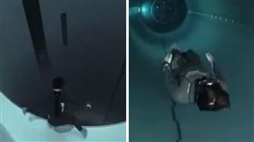 泳池,潛水,缺氧,往生,深潛,水池,水壓,窒息,Guillaume Néry
（圖／翻攝自YouTube）