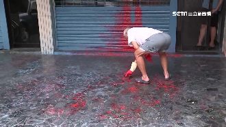 怪客專挑颱風天　2年3度潑漆毀屋