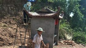 大陸拆土地公廟,寶應縣（翻攝自微博）