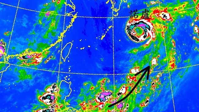 諾盧連接南方水氣帶　颱風恐再增強
