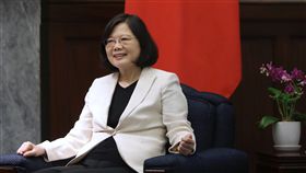 蔡英文總統接見英國國會議員訪台團。（總統府提供）