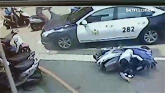 警車出勤卻釀車禍　無辜女騎士遭撞倒