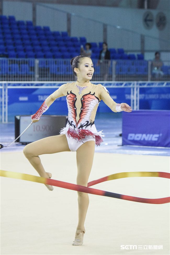 世大運韻律體操測試賽　圖／記者林敬旻攝