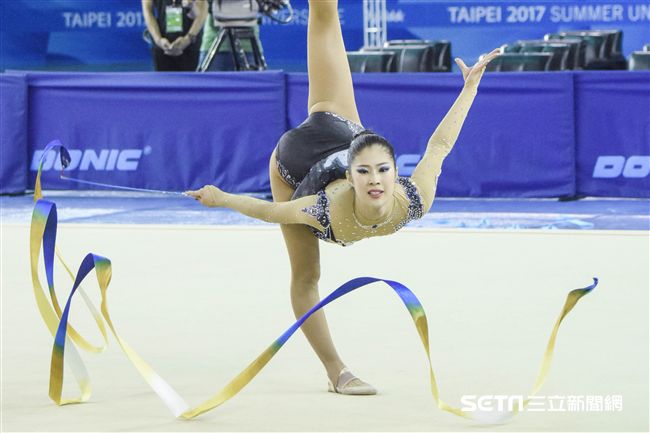 世大運韻律體操測試賽　圖／記者林敬旻攝