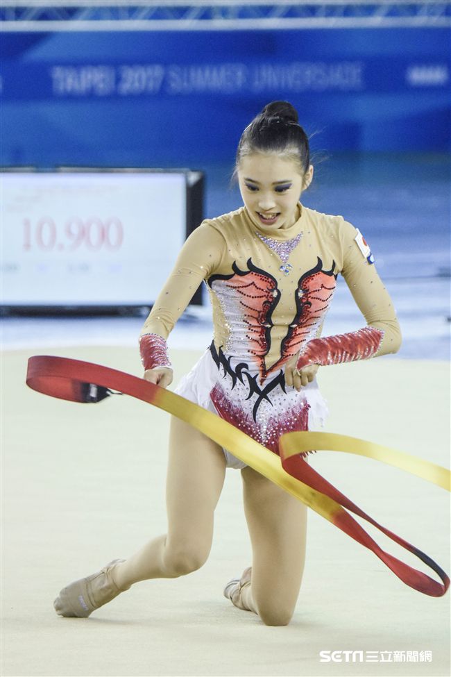 世大運韻律體操測試賽　圖／記者林敬旻攝