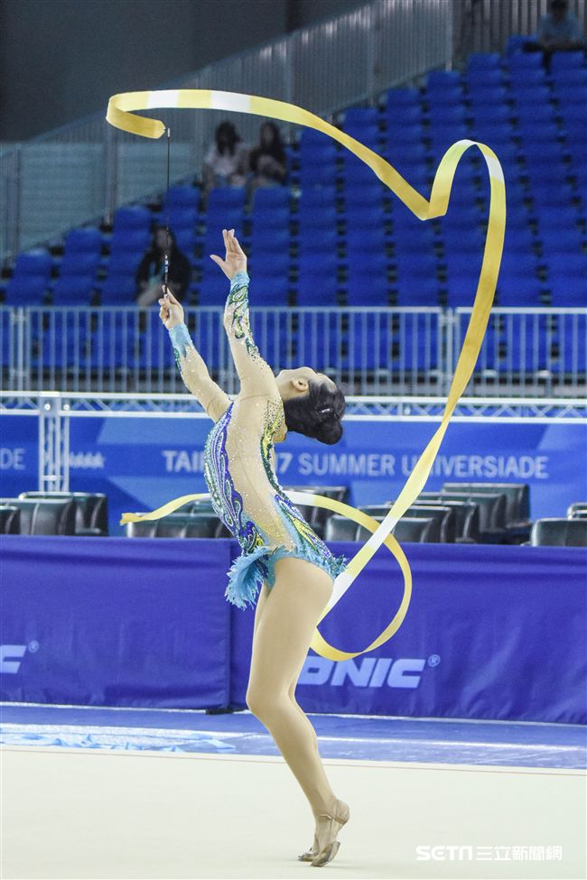 世大運韻律體操測試賽　圖／記者林敬旻攝