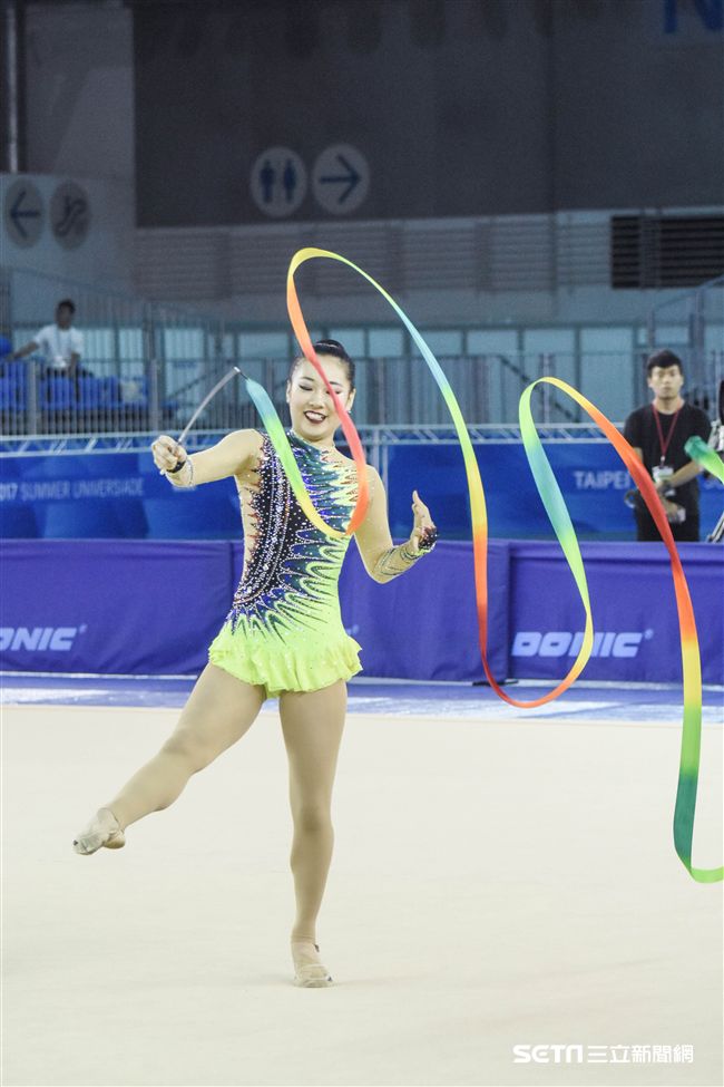 世大運韻律體操測試賽　圖／記者林敬旻攝