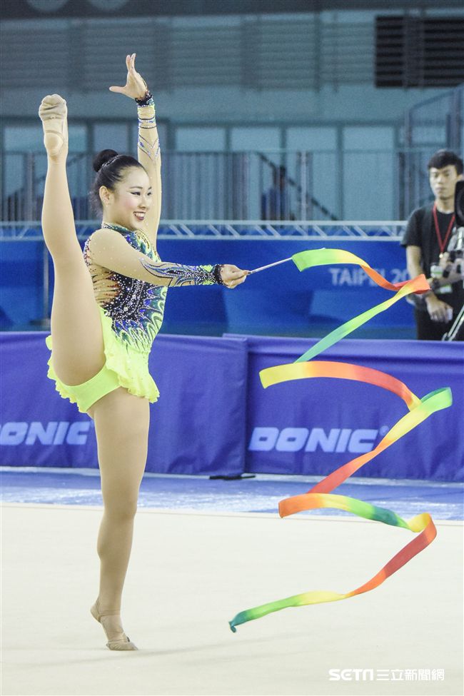 世大運韻律體操測試賽　圖／記者林敬旻攝