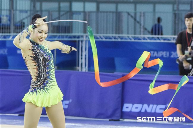 世大運韻律體操測試賽　圖／記者林敬旻攝