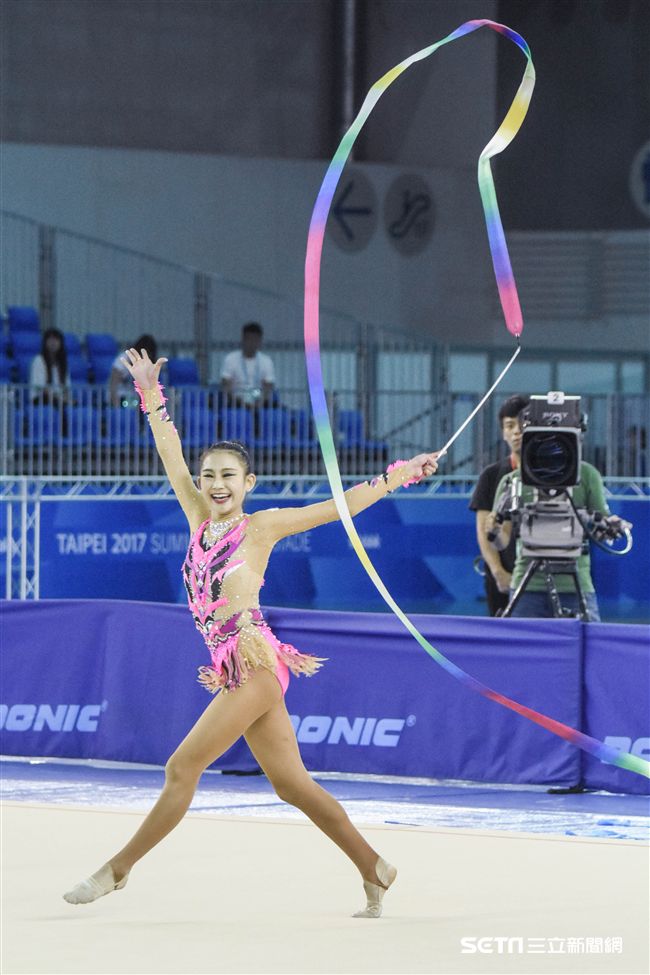 世大運韻律體操測試賽　圖／記者林敬旻攝
