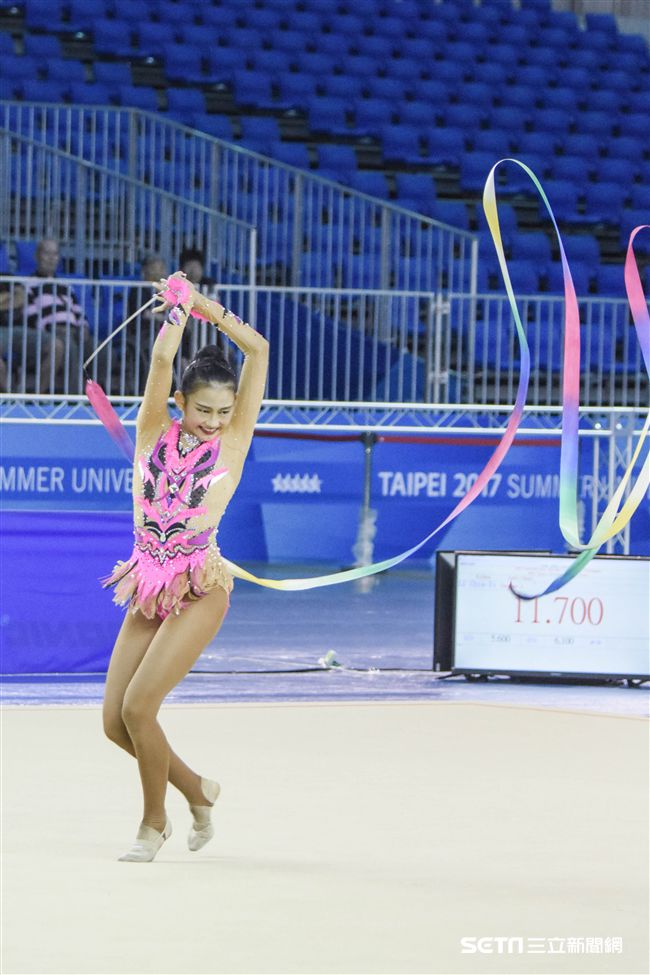 世大運韻律體操測試賽　圖／記者林敬旻攝