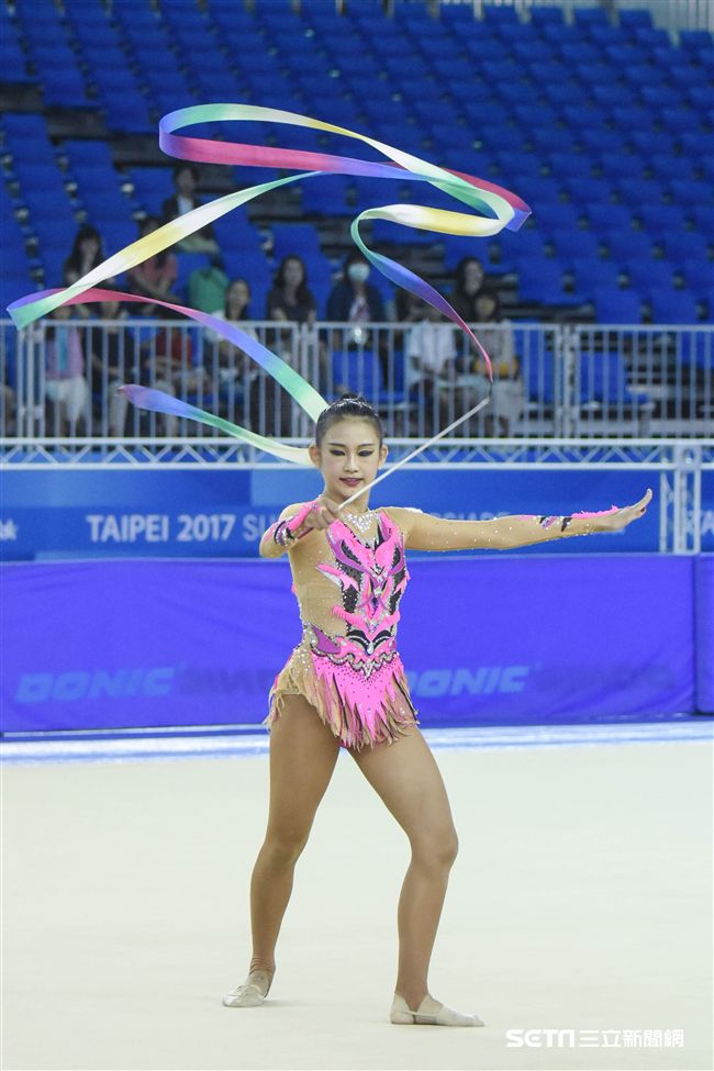 世大運韻律體操測試賽　圖／記者林敬旻攝