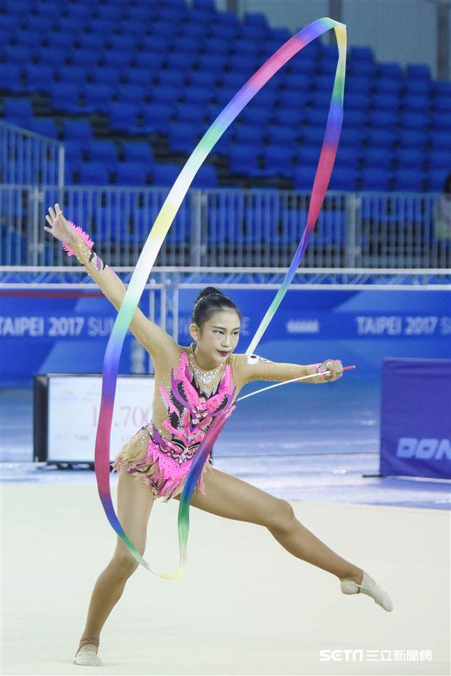 世大運韻律體操測試賽　圖／記者林敬旻攝