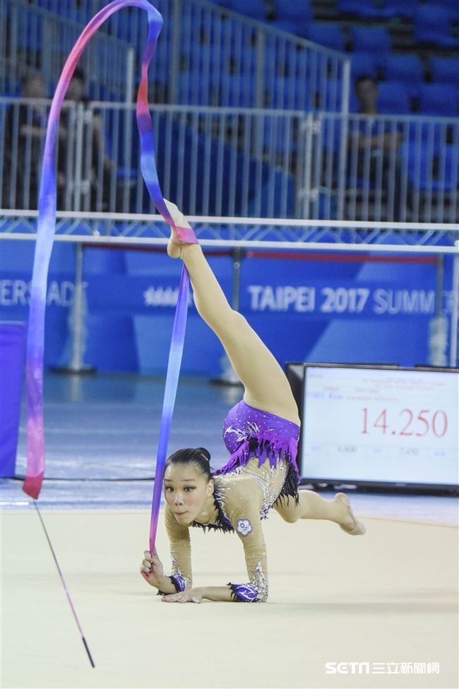 世大運韻律體操測試賽　圖／記者林敬旻攝