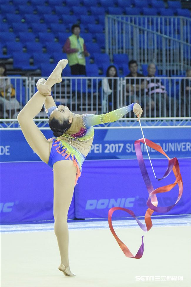世大運韻律體操測試賽　圖／記者林敬旻攝