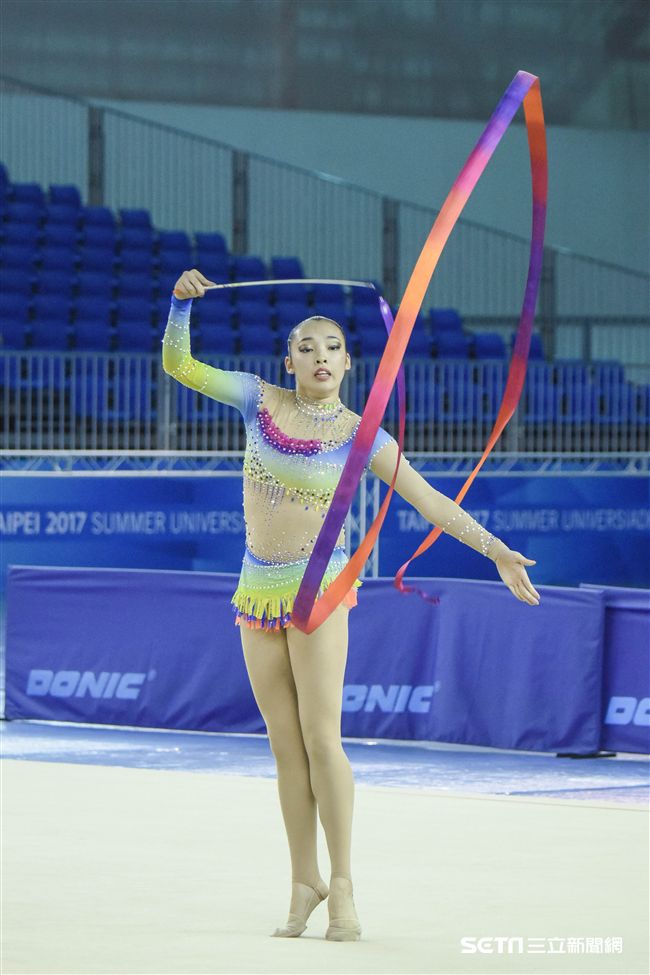 世大運韻律體操測試賽　圖／記者林敬旻攝